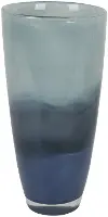 13.75  Blue Glass Vase