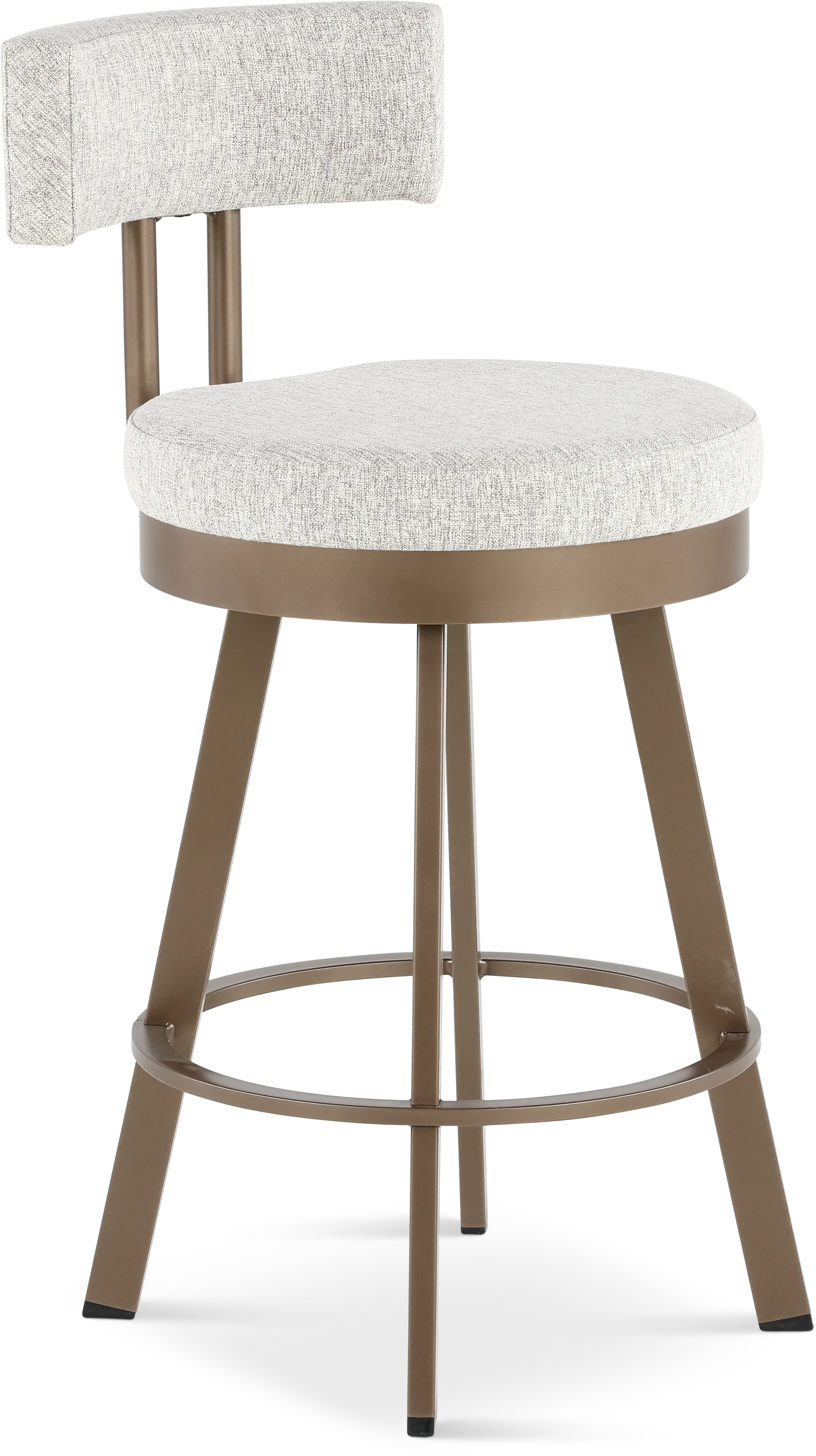 Barry Brown and Bronze Swivel Counter Height Stool-1