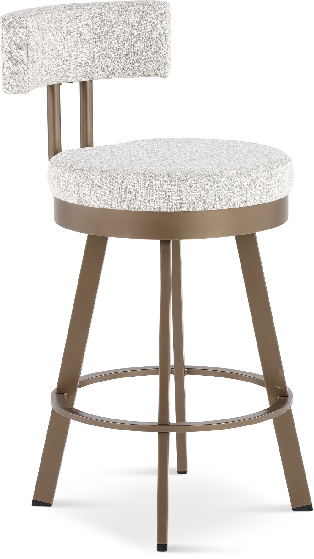 Barry Brown and Bronze Swivel Counter Height Stool