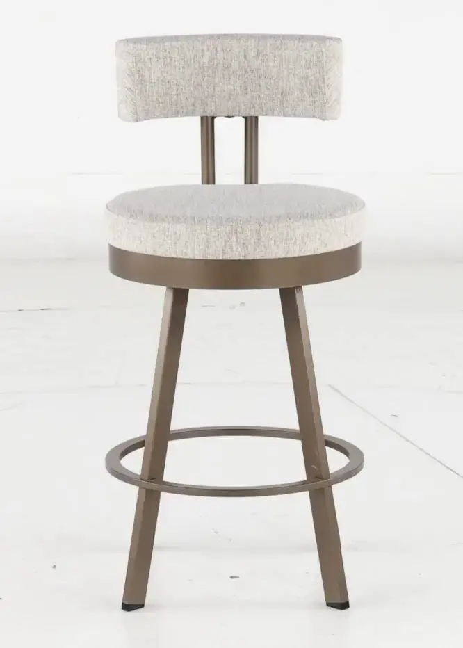 Barry Brown and Bronze Swivel Counter Height Stool-5