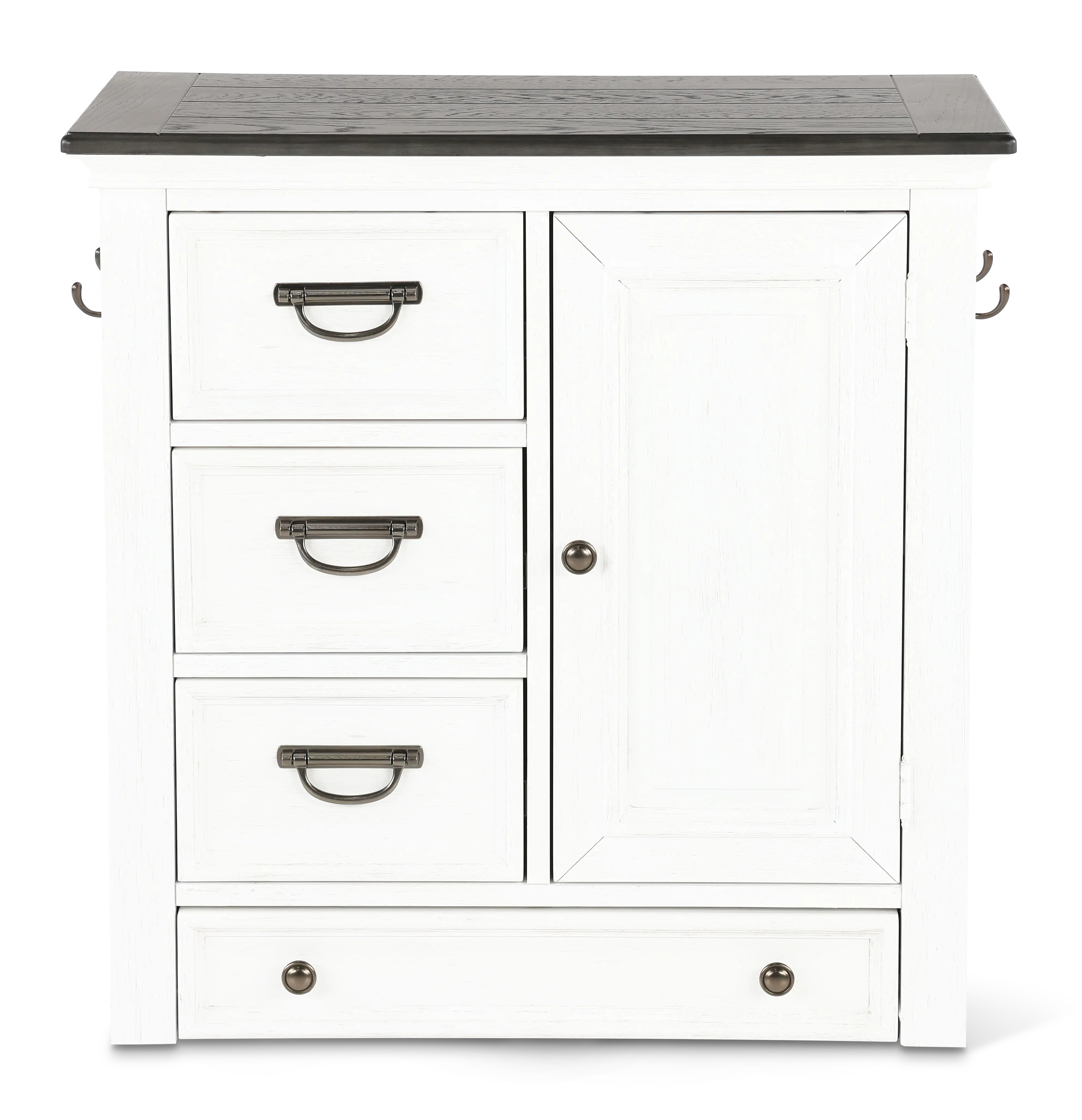 417-PF1000/PET-CAB White Pet Feeder Cabinet-1