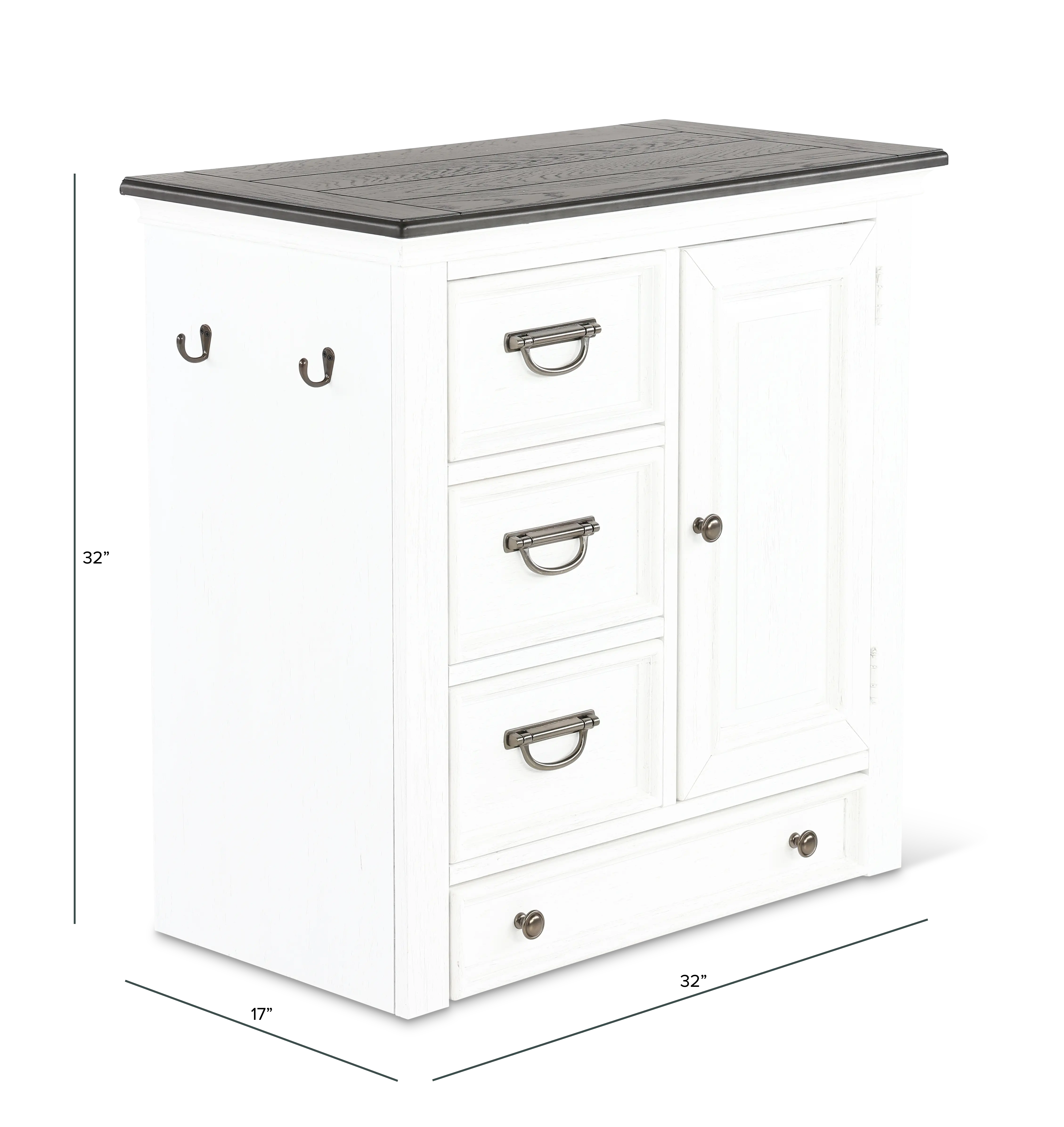 417-PF1000/PET-CAB White Pet Feeder Cabinet-3