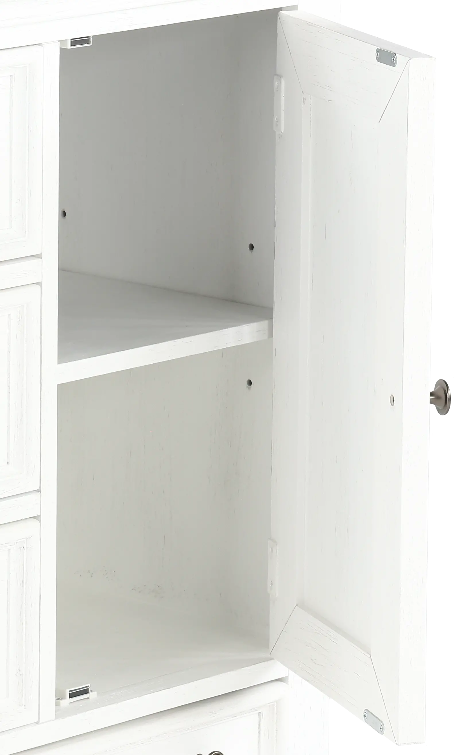417-PF1000/PET-CAB White Pet Feeder Cabinet-2