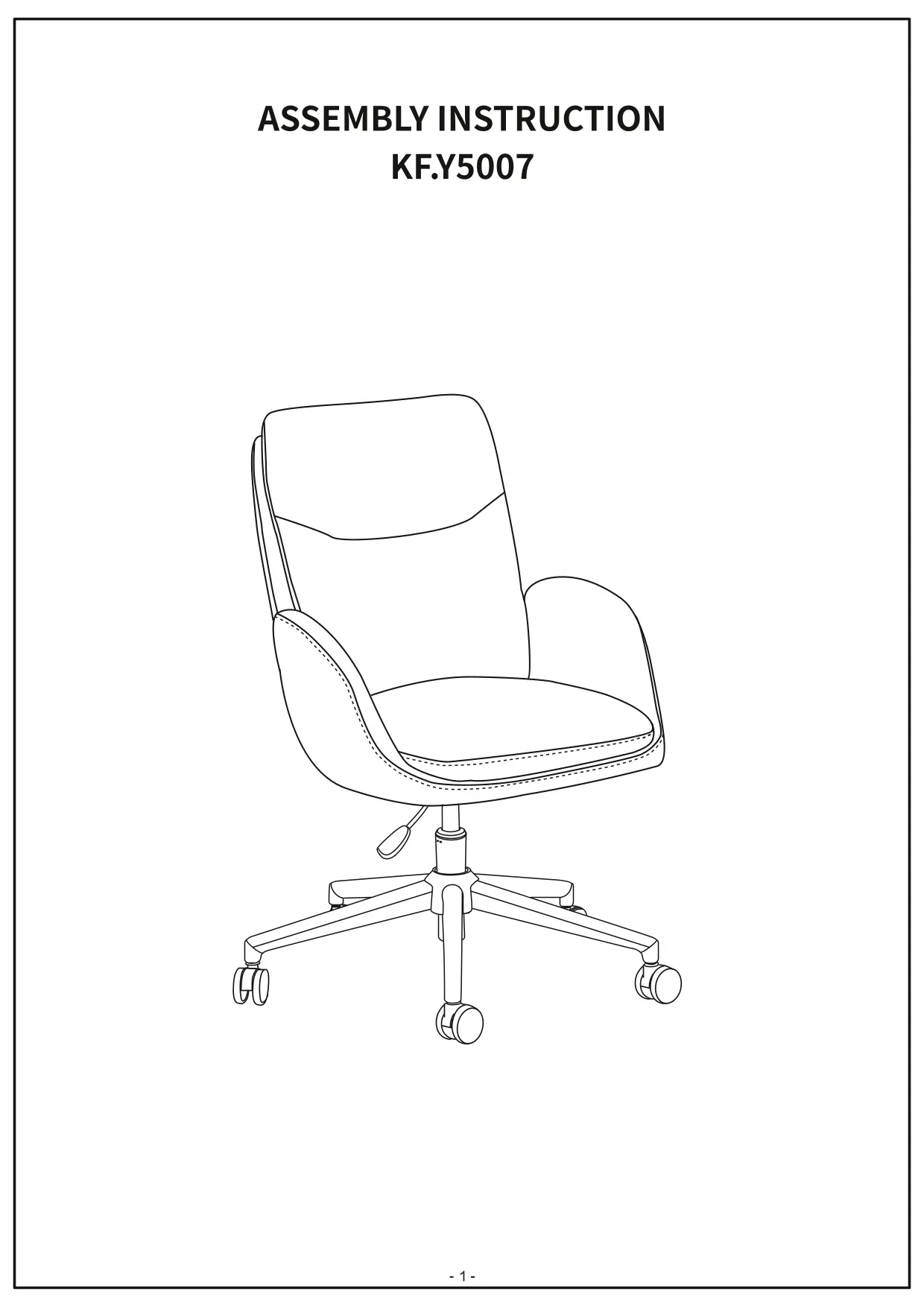 Copley Nathan Off-White Office Chair-6