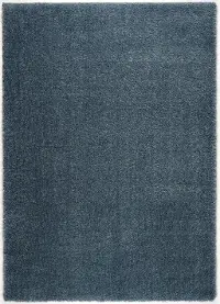 Anakara 5 x 7 Fluffy Blue Area Rug
