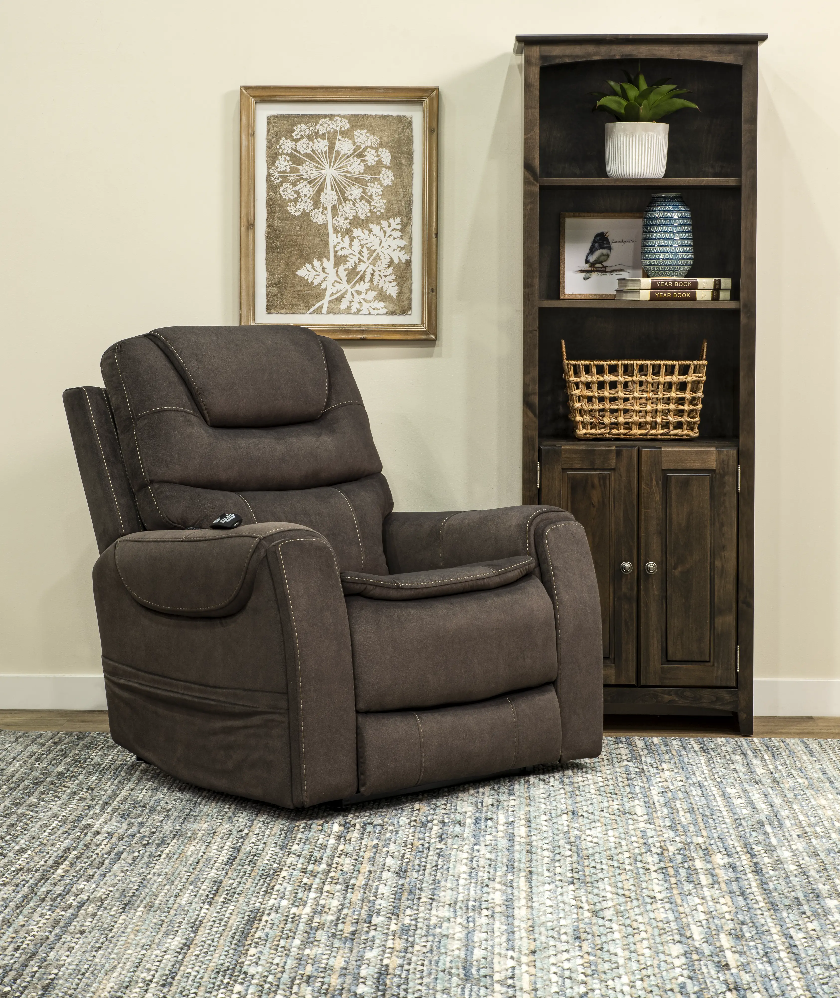 Arula Mink Brown Power Lift Recliner-2
