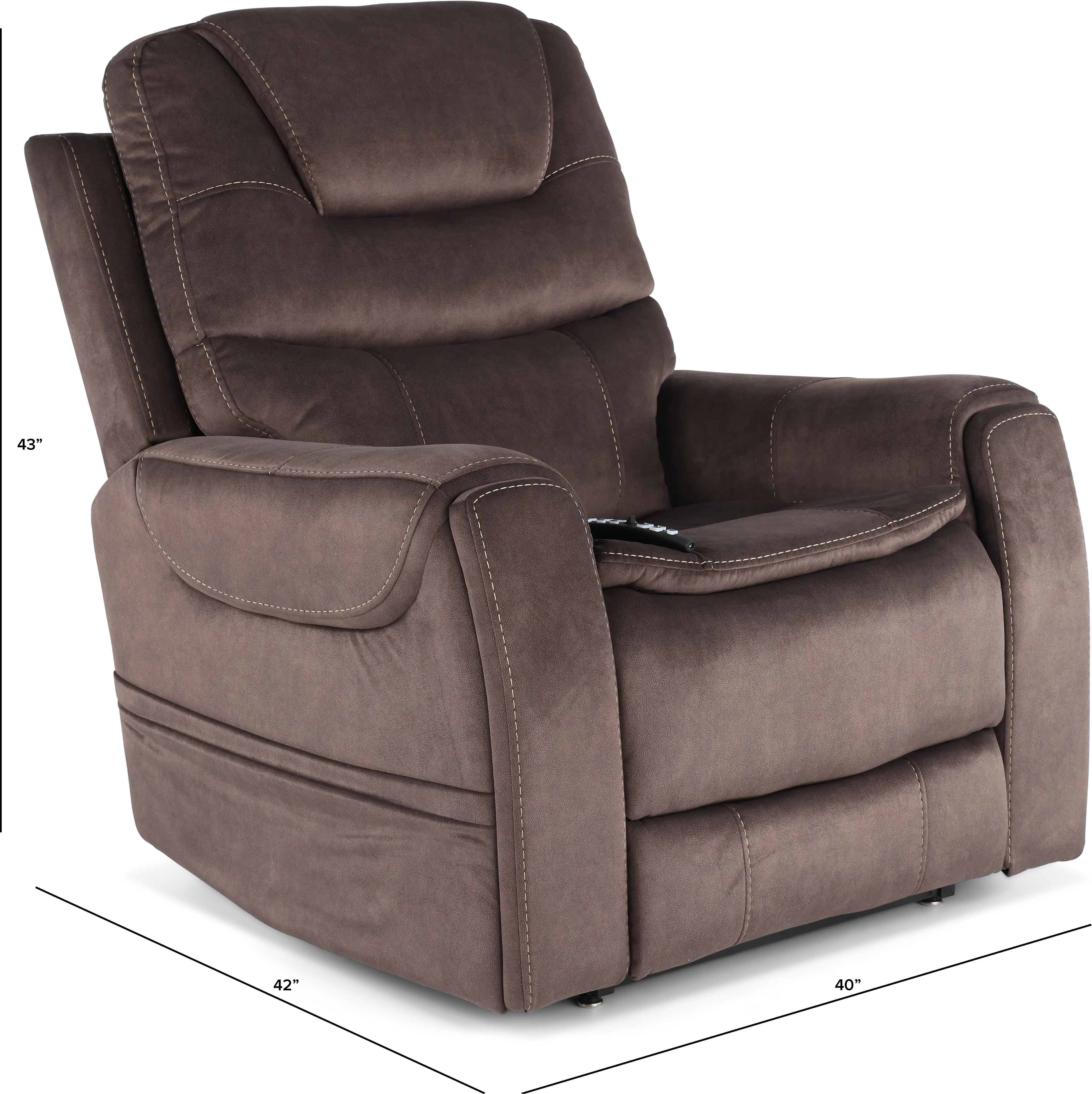 Arula Mink Brown Power Lift Recliner-3