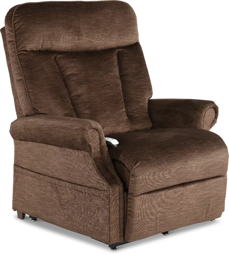 Darby Java Brown Power Lift Recliner