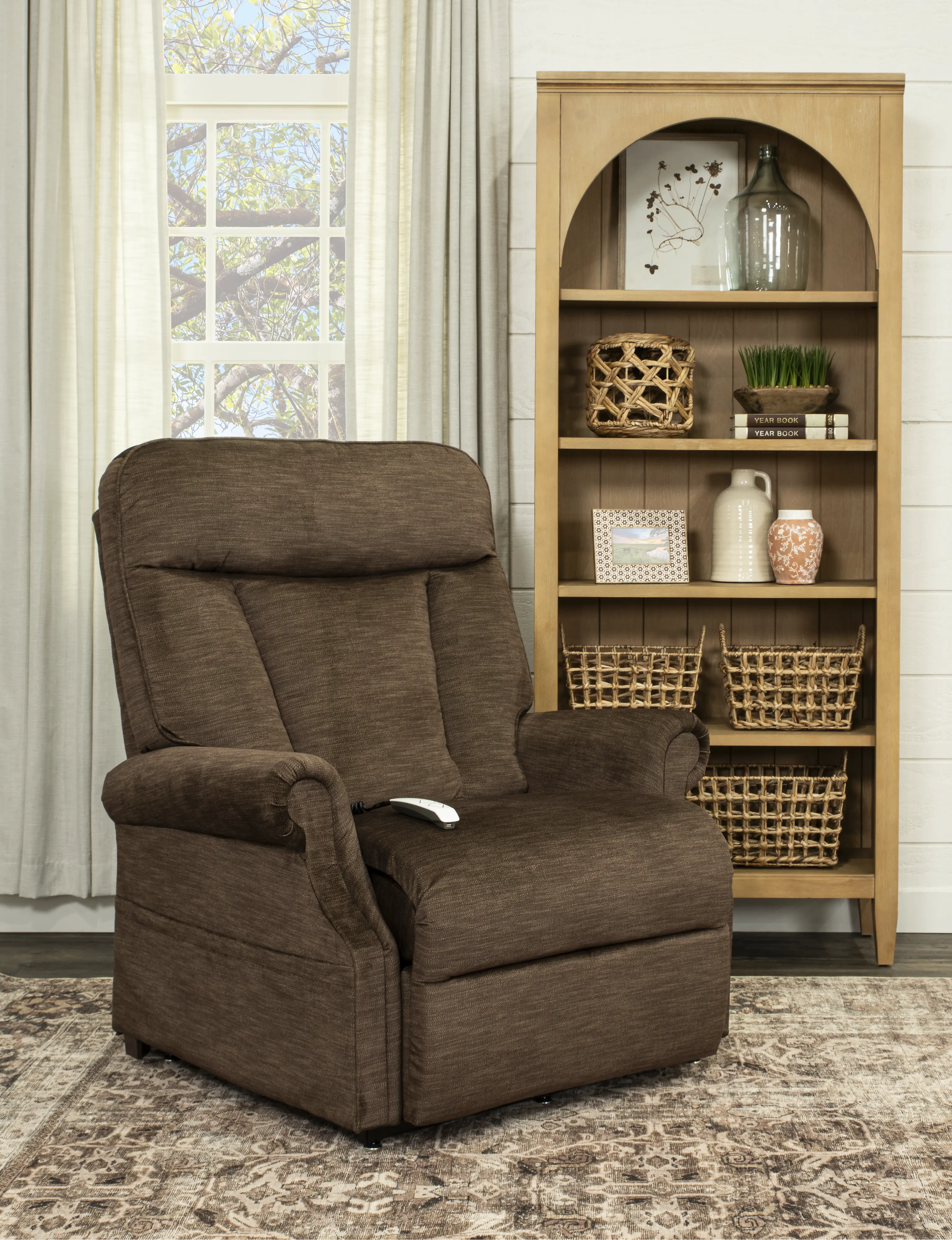 Darby Java Brown Power Lift Recliner-2