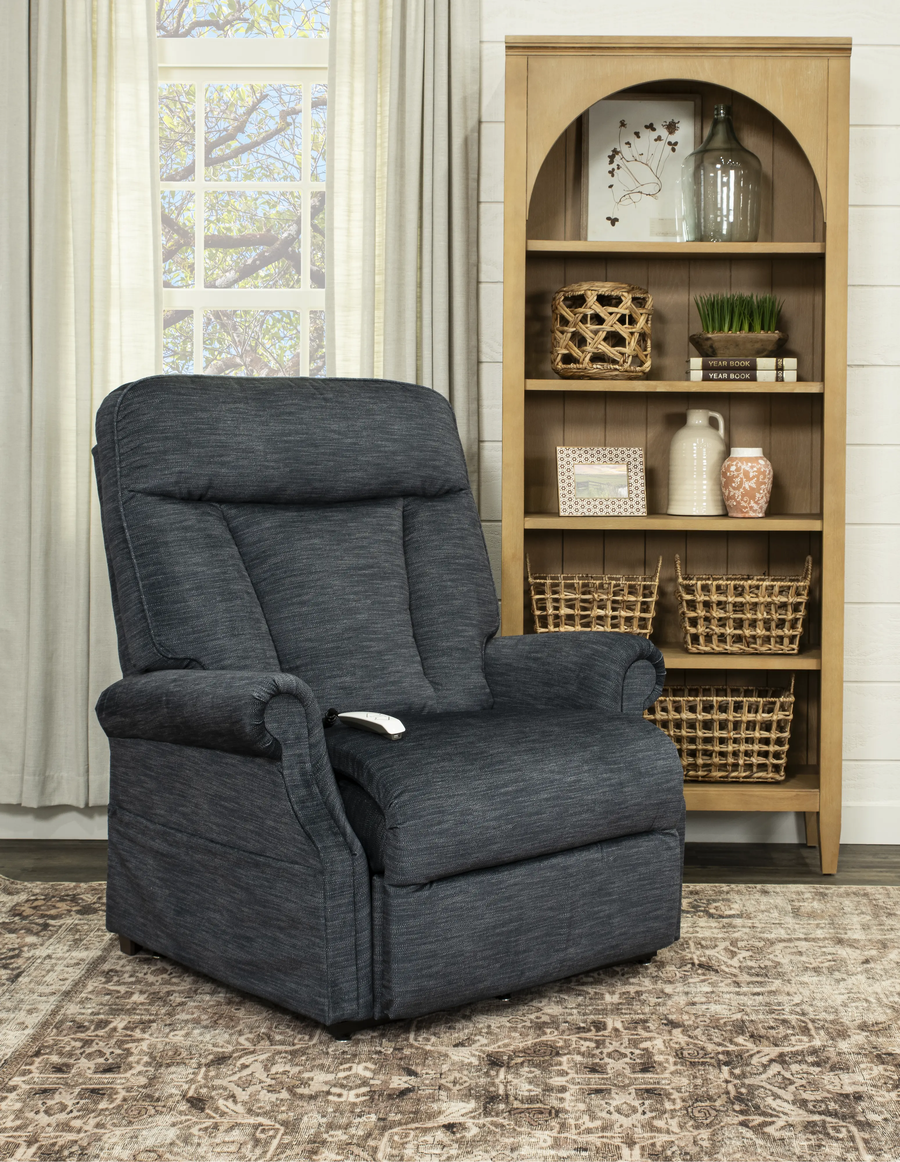 Darby Midnight Blue Power Lift Recliner-2