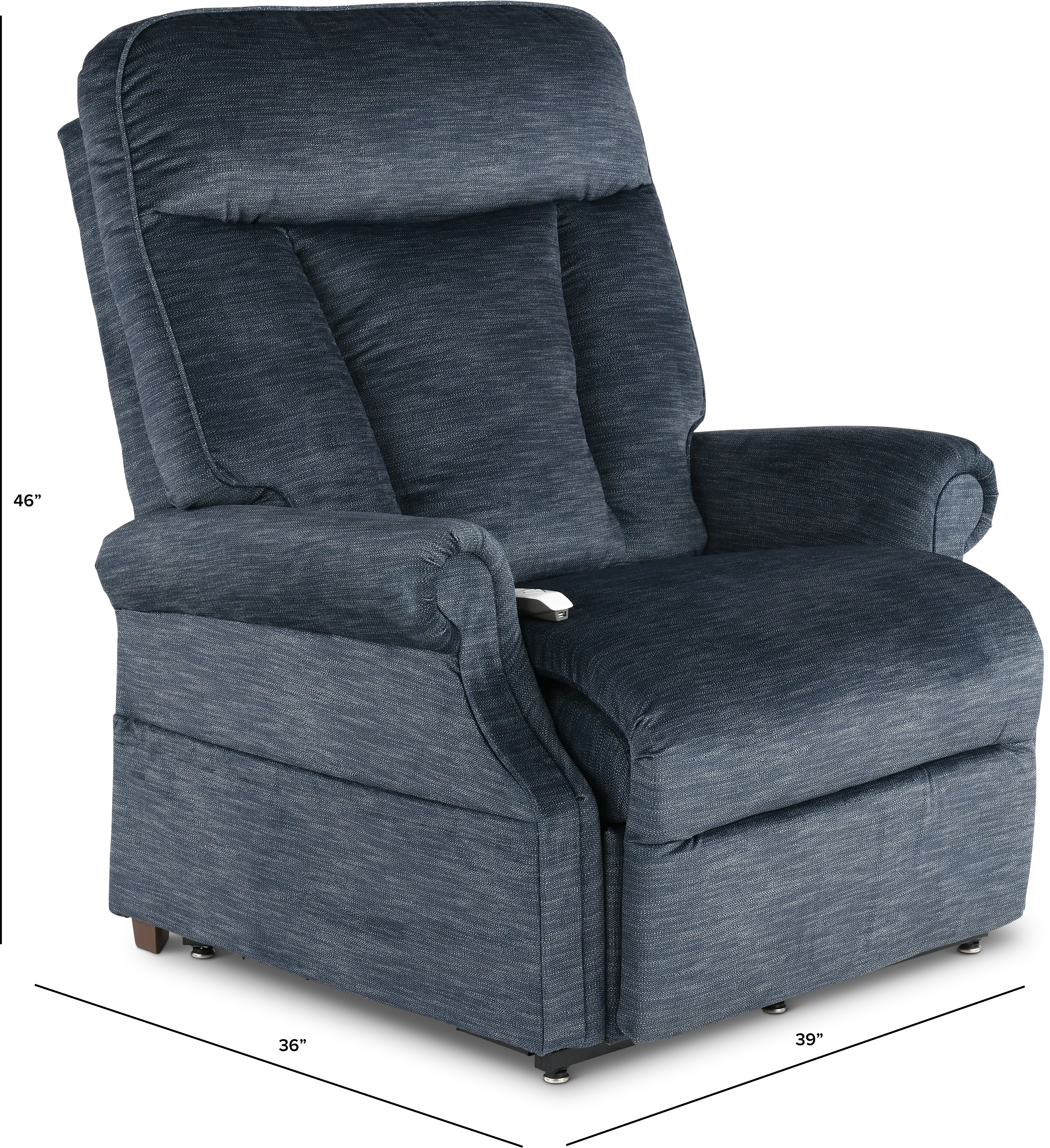 Darby Midnight Blue Power Lift Recliner-3