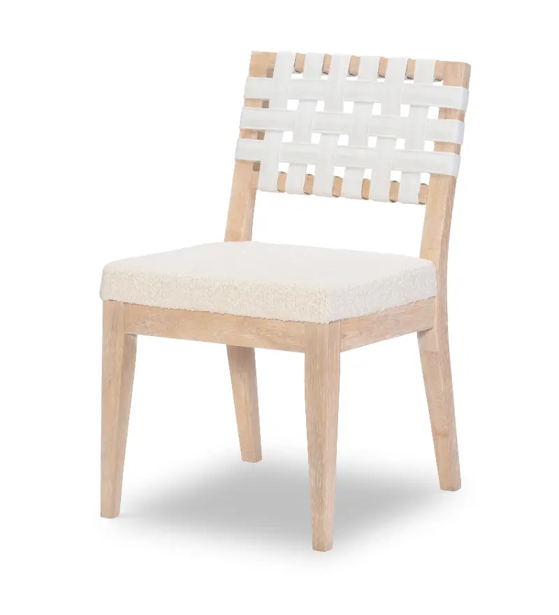 Biscayne Natural Pearl and Linen Dining Chair