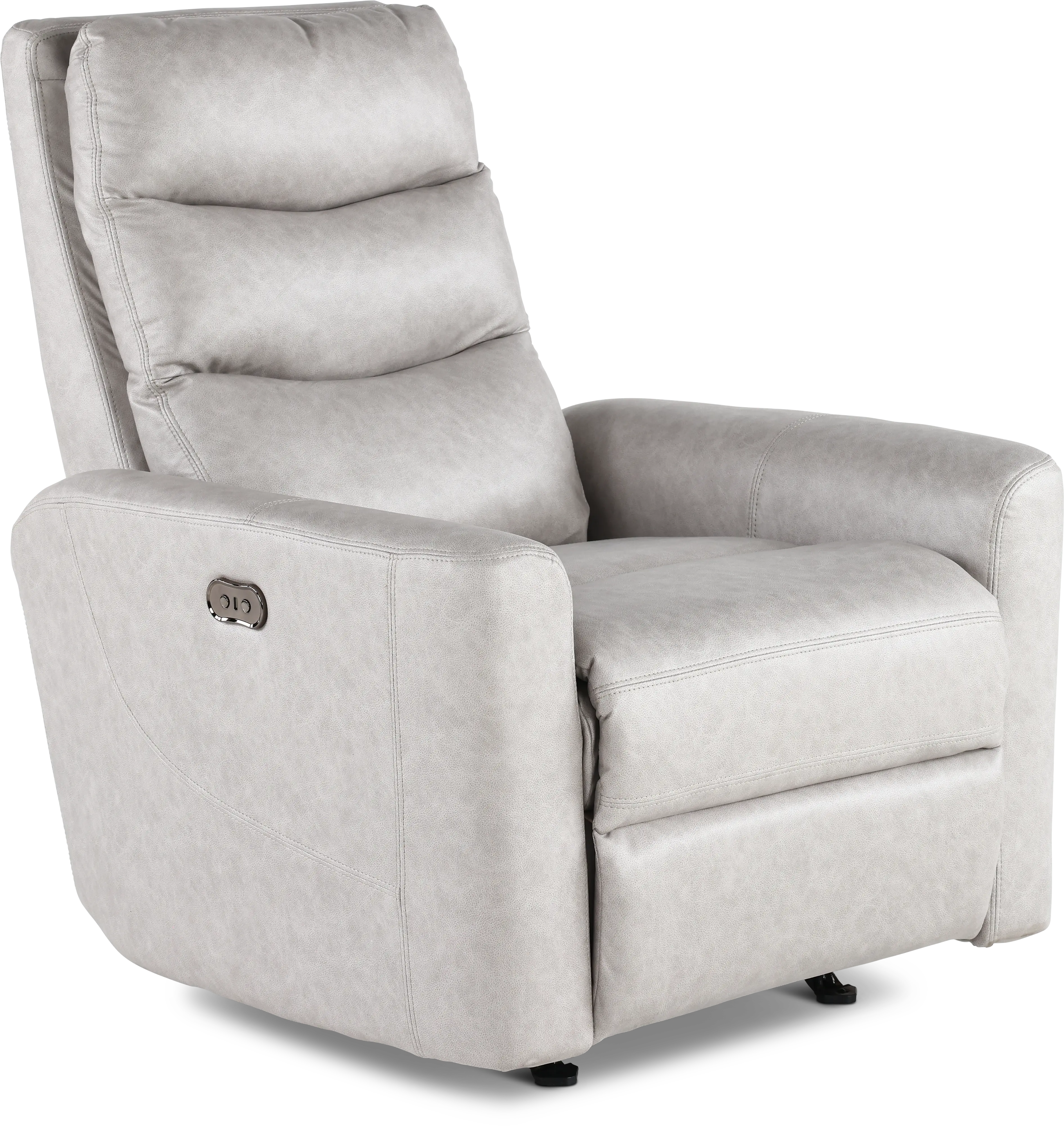 62620-2/1419-18 Jet Silver Power Rocker Recliner-1