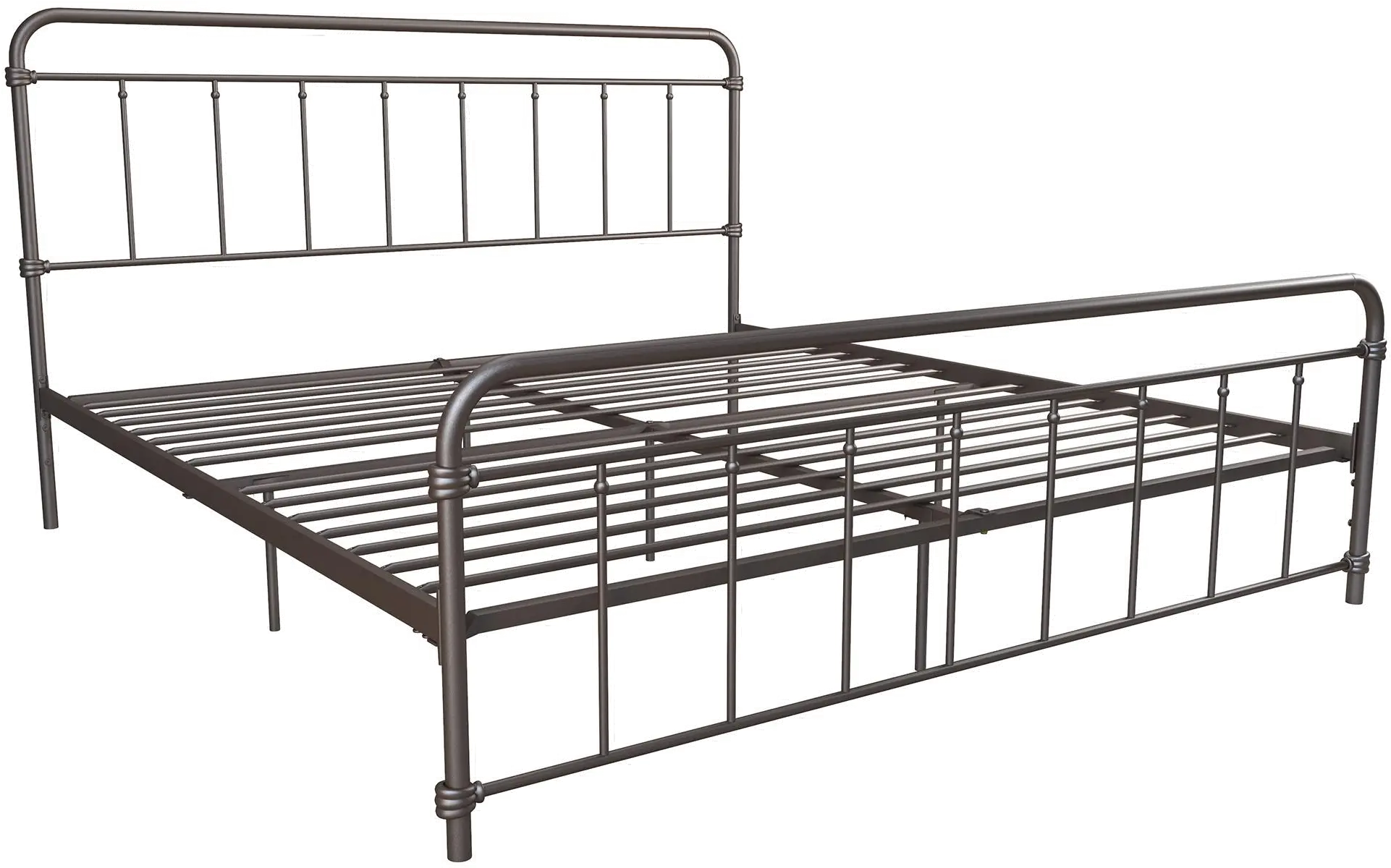 Wallace Bronze Metal King Platform Bed-1