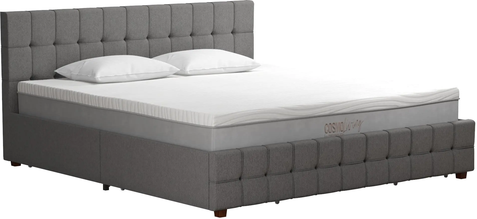 Elizabeth Gray King Upholstered Bed with Storage-5