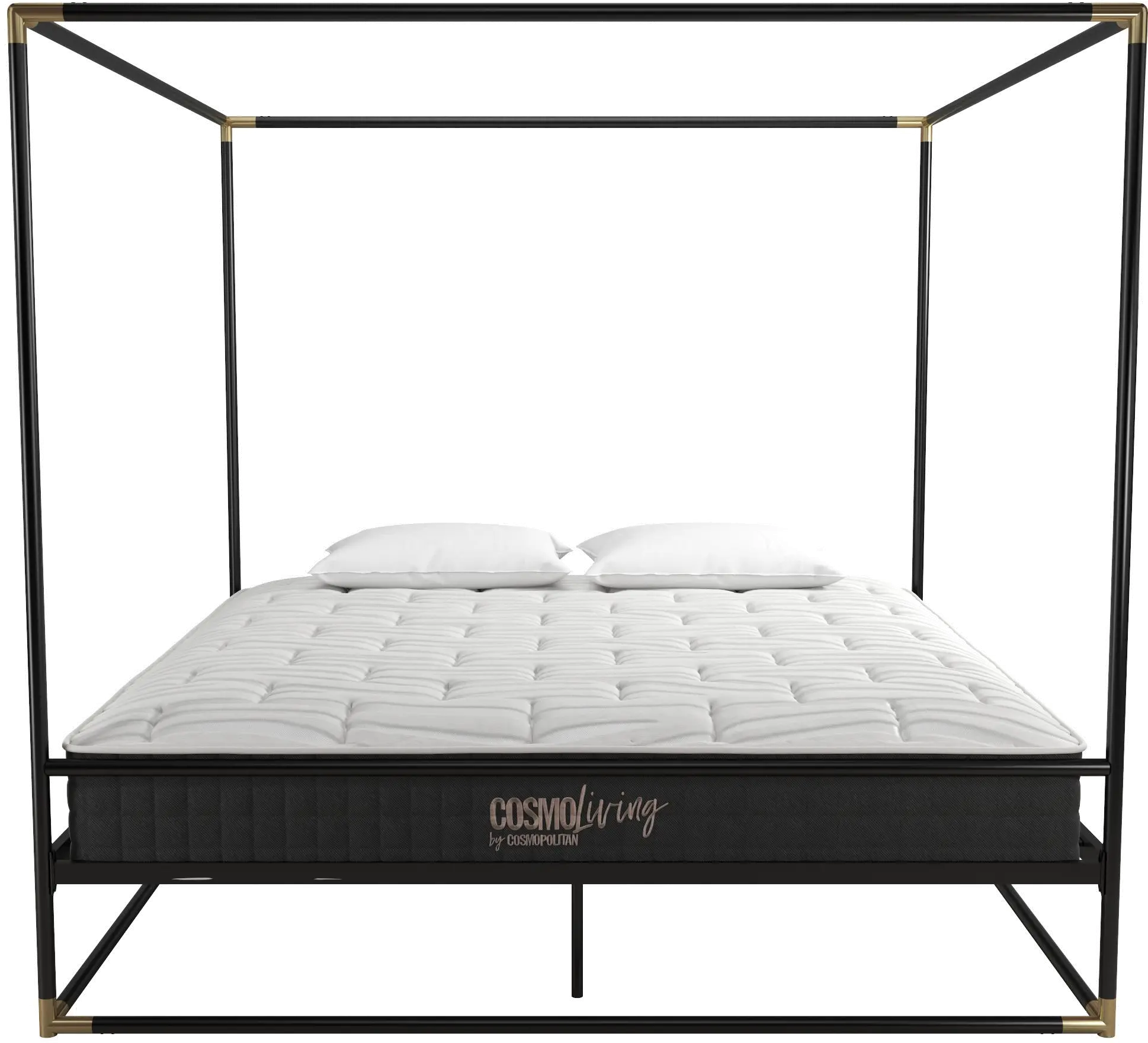 Celeste Canopy Black and Gold King Canopy Bed-3