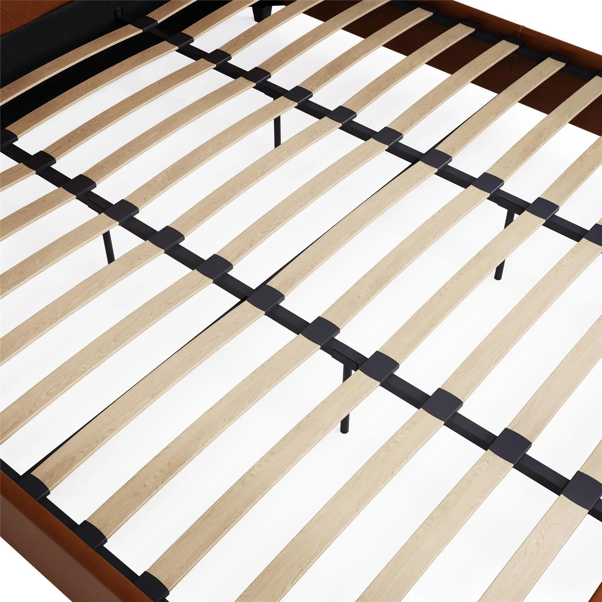 Dana Camel Upholstered King Platform Bed-4