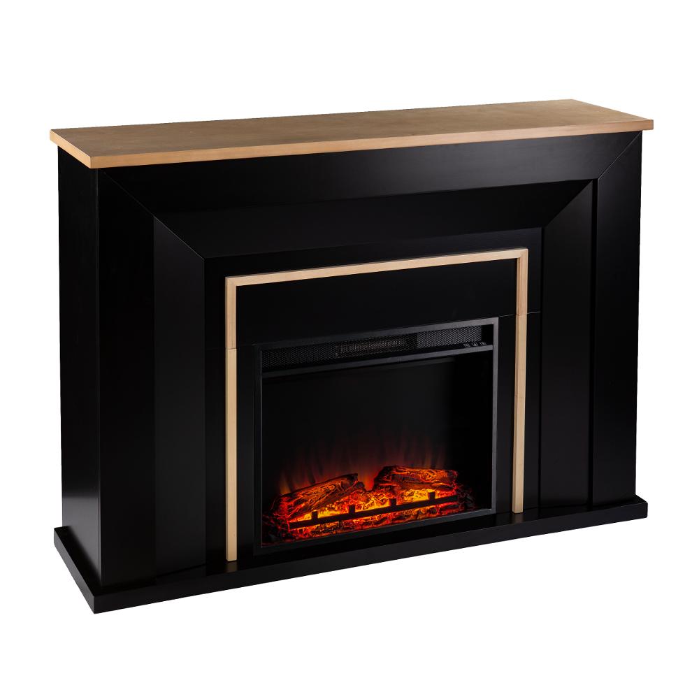 Cardington Black Electric Fireplace