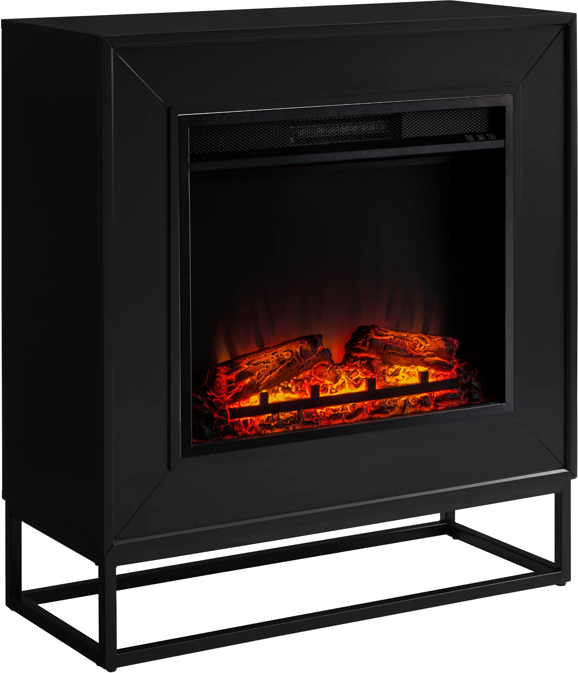 FP1063059 Frescan Black Electric Fireplace-1