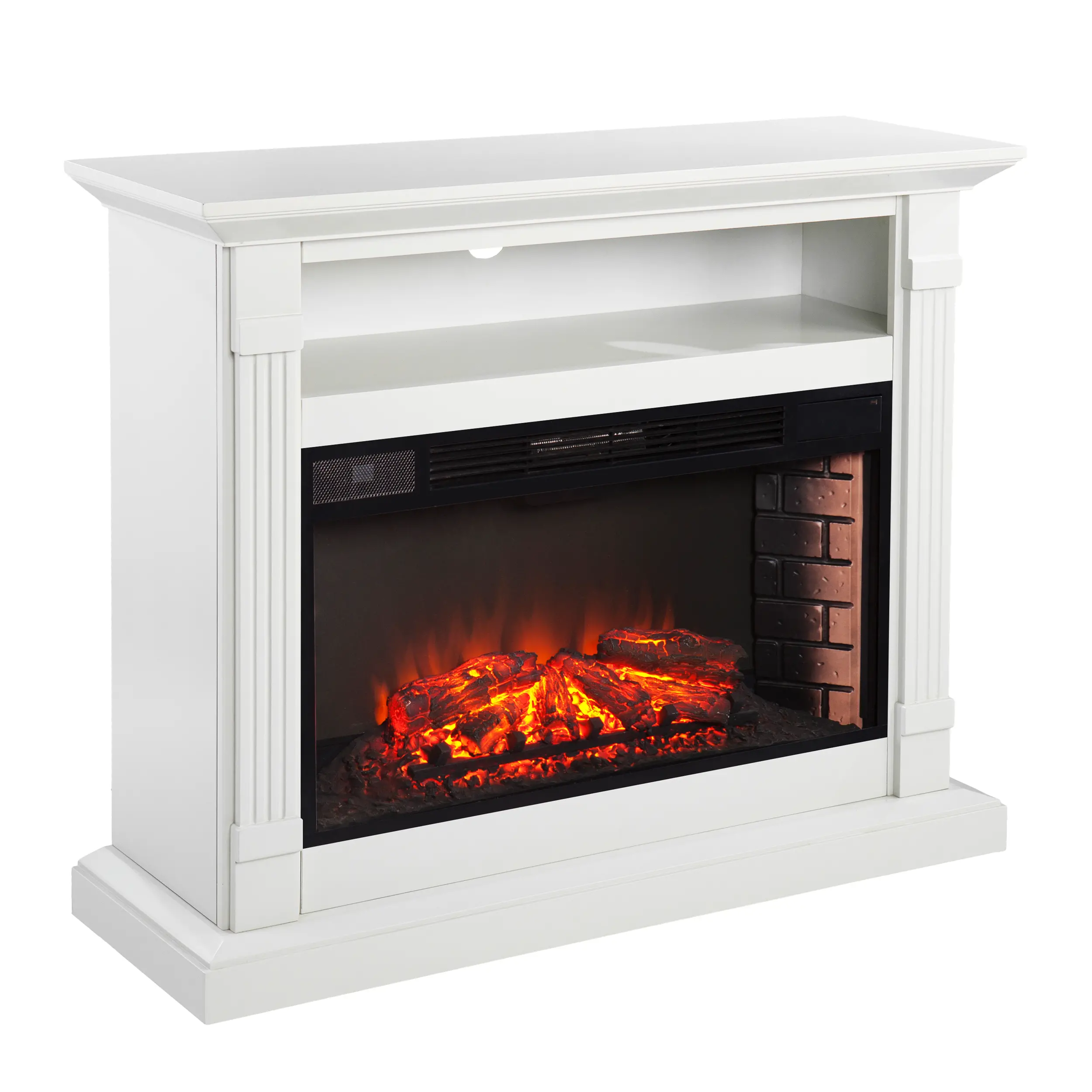 FE1154459 Willarton Gray Widescreen Electric Fireplace Mantel-1