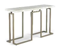 Manhattan Onyx and Gold Sofa Table