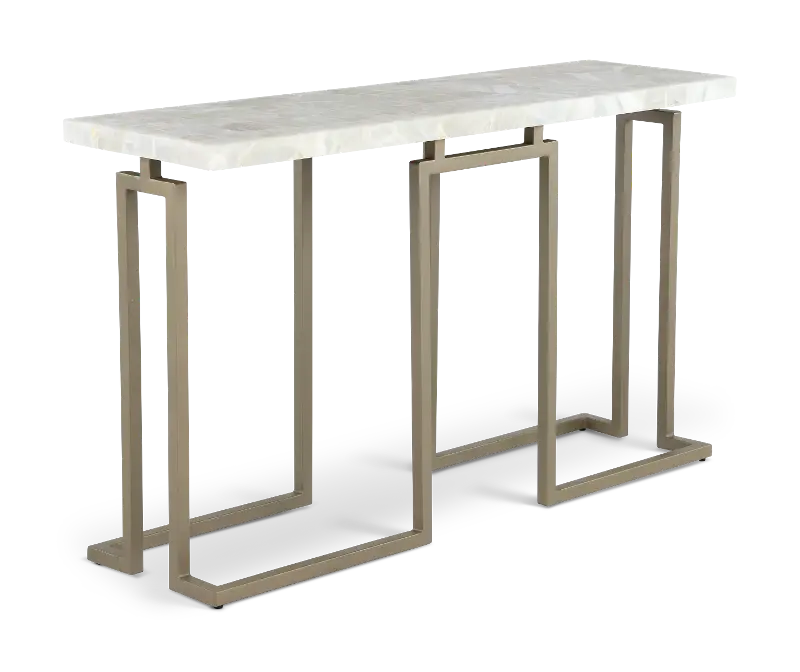 Manhattan Onyx and Gold Sofa Table