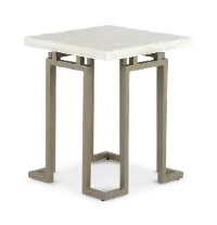 Manhattan Onyx and Gold End Table