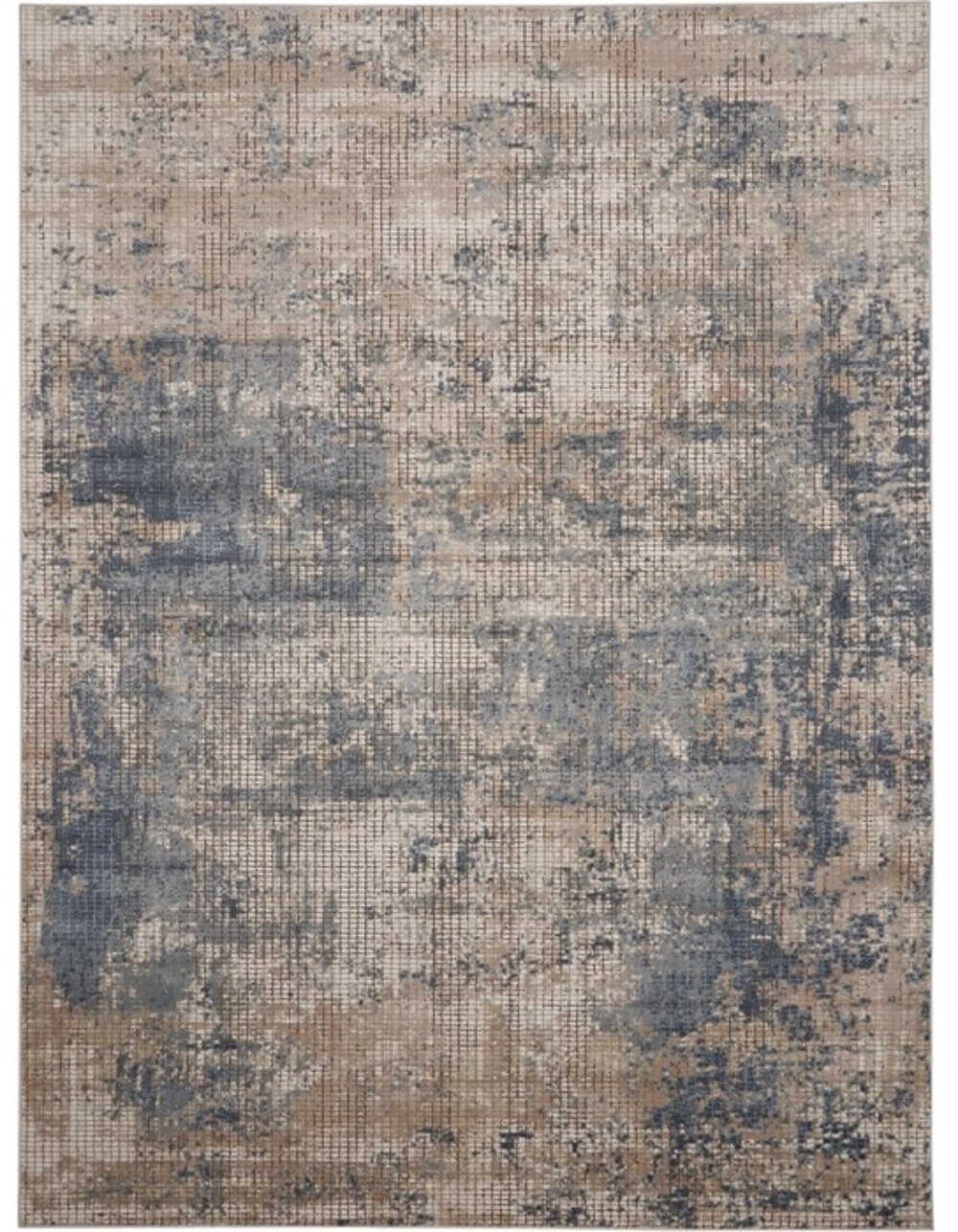 Quarry 9 x 12 Blue and Beige Area Rug