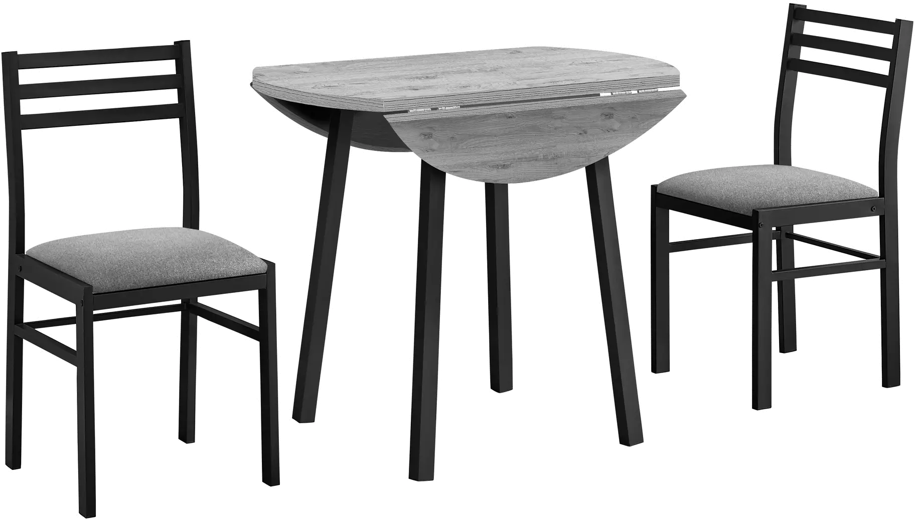 Hadley Gray 3 Piece Dining Set-1