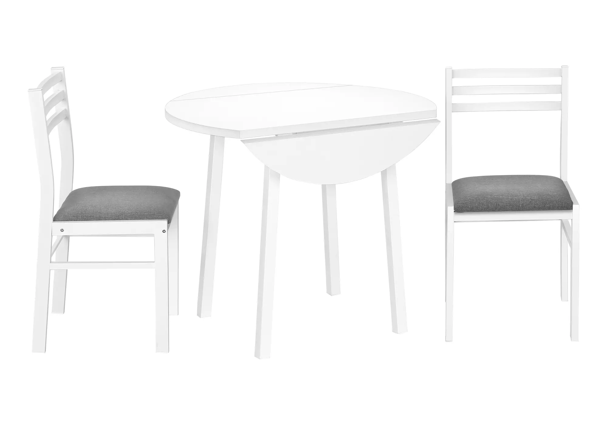 Hadley White 3 Piece Dining Set-2