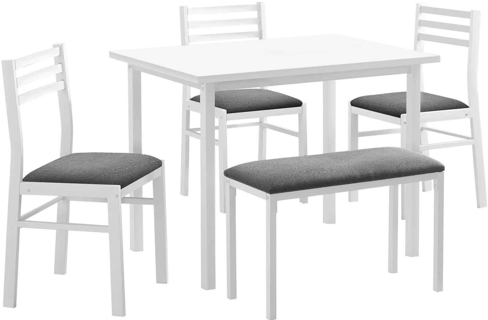 Hadley White 5 Piece Dining Set-1