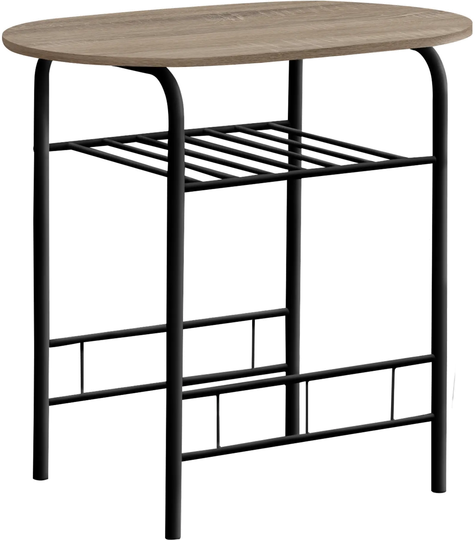 Avery Taupe and Black 3 Piece Dining Set-5