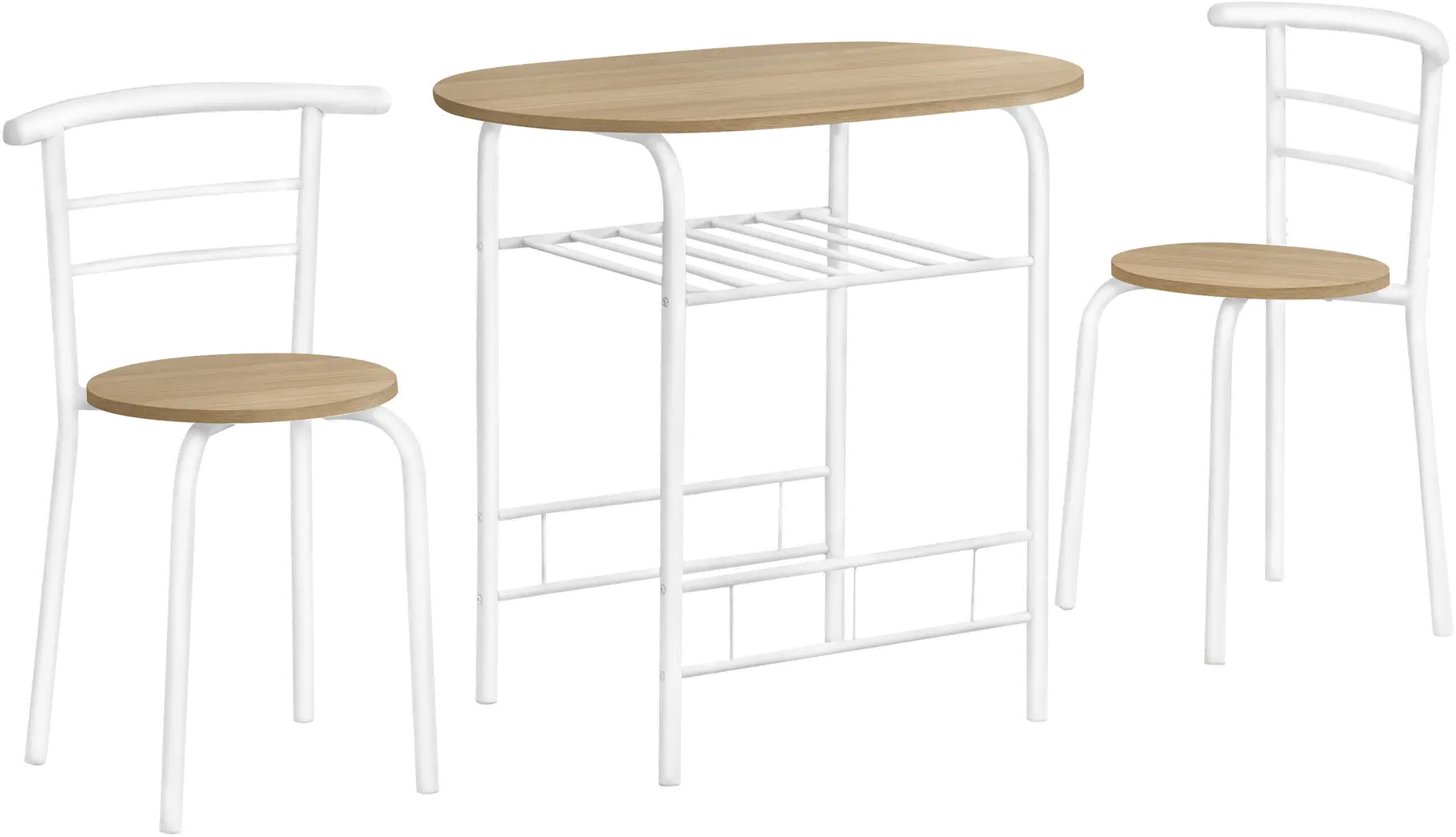 Avery Natural and White 3 Piece Dining Set-1