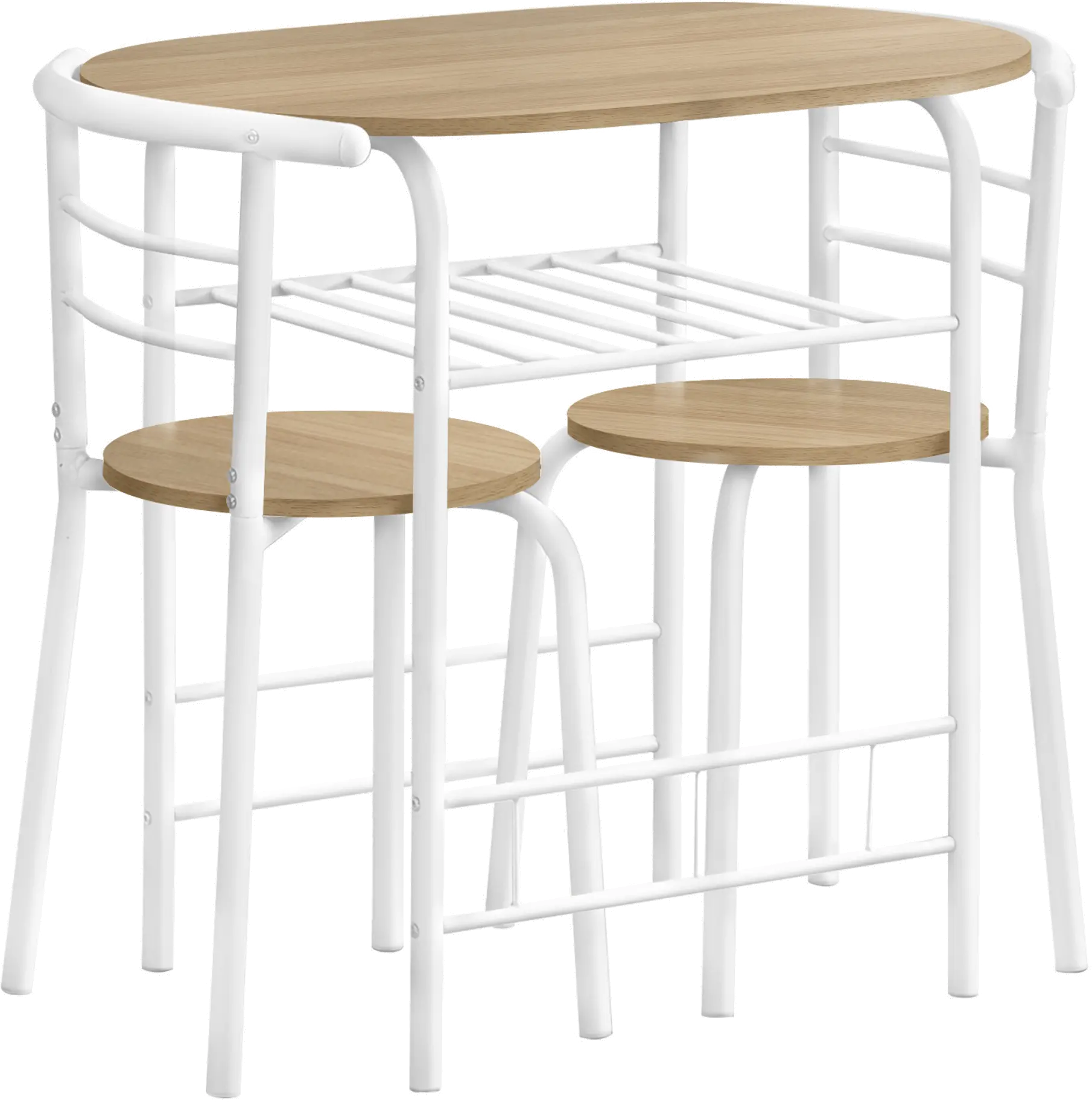 Avery Natural and White 3 Piece Dining Set-3