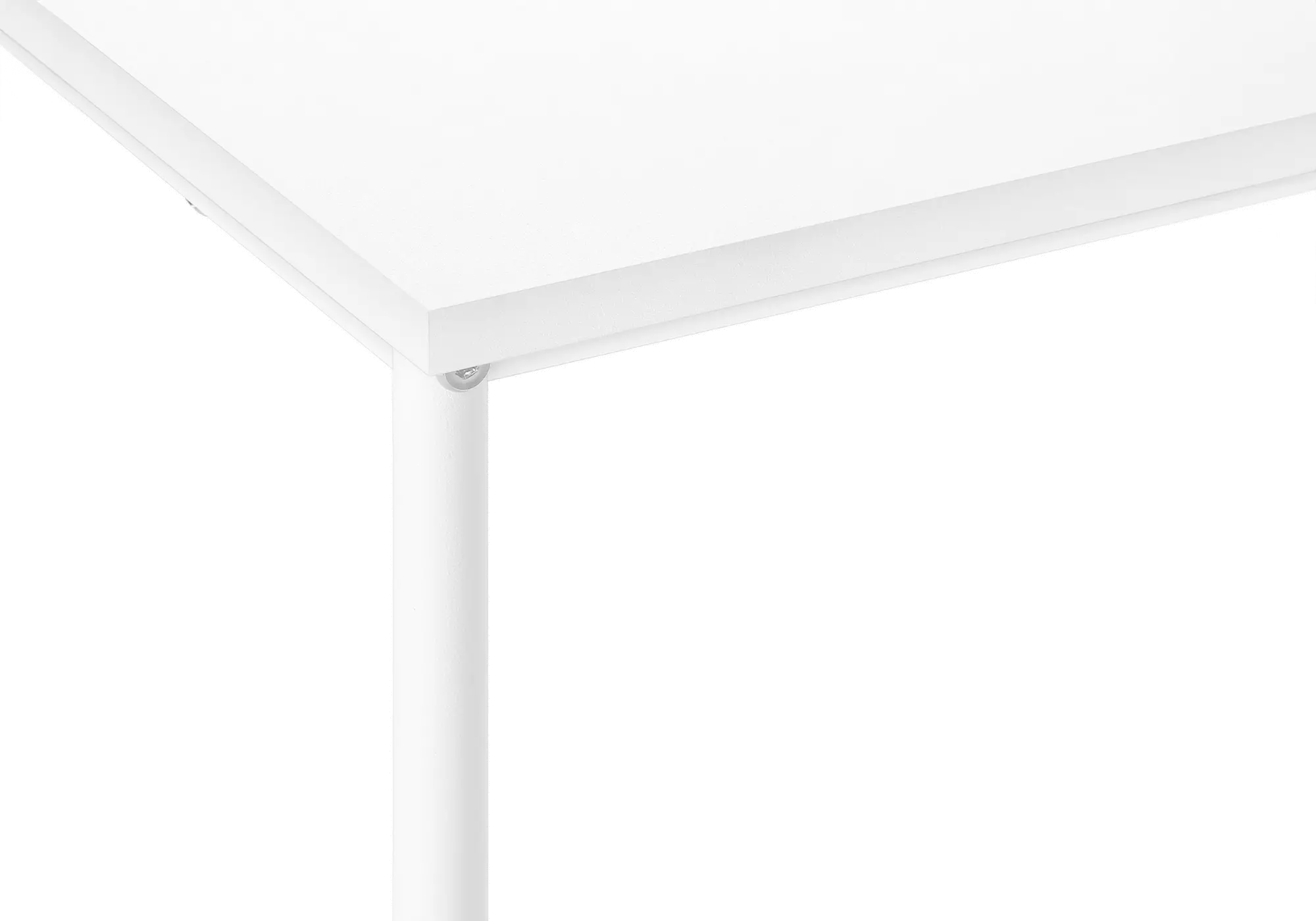 Ava White Metal Accent Table-5