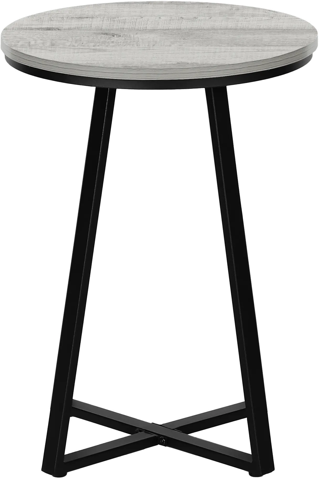Elissa Gray and Black Round Side Table-3