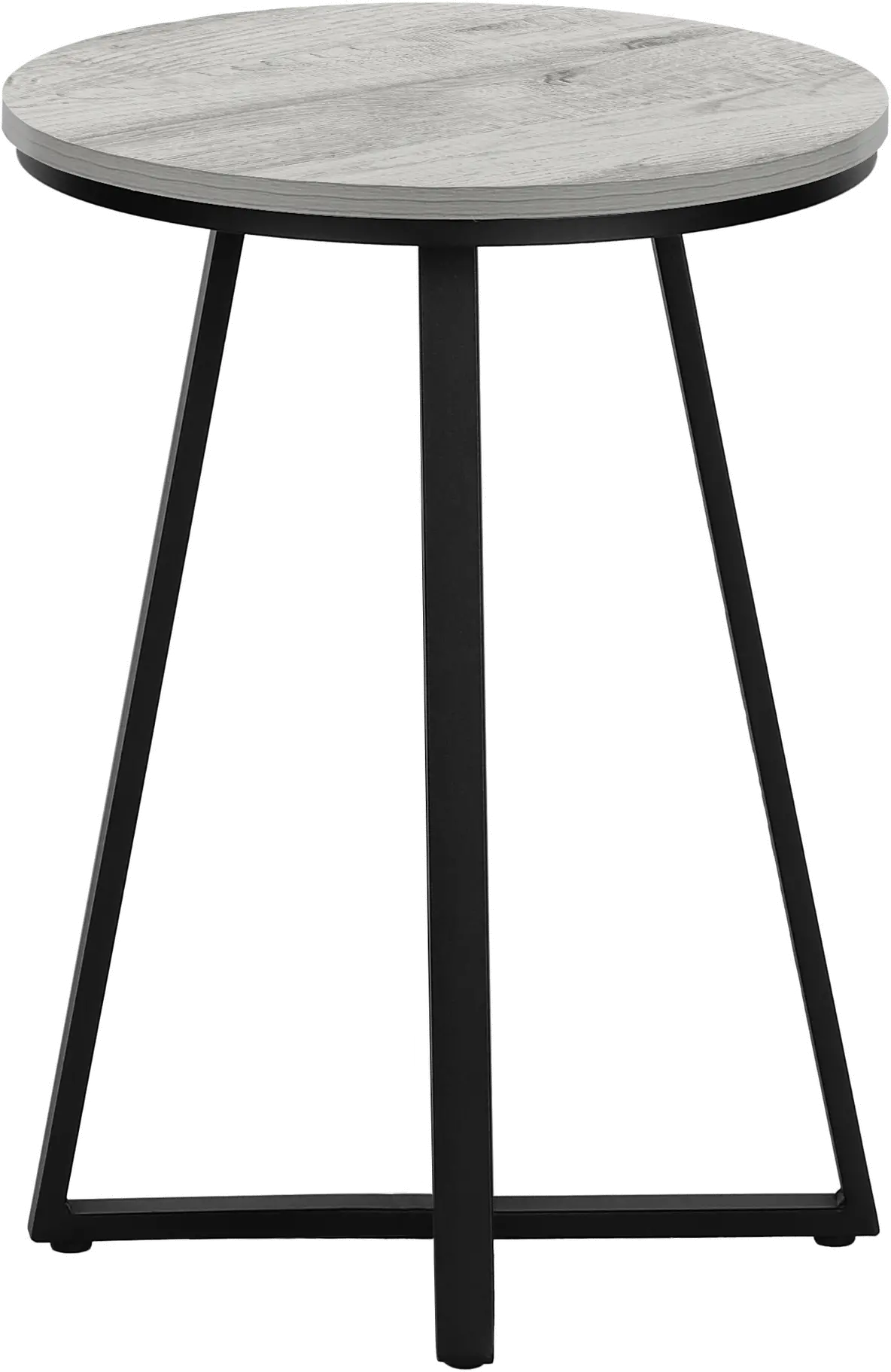 Elissa Gray and Black Round Side Table-2