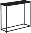 Blaine Gray and Black Narrow Console Table