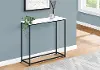 Blaine White and Black Console Table