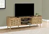 Walnut and Rattan 72  TV Stand
