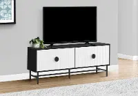 Maeve White and Black 60  TV stand