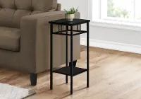 Belle Black Contemporary Accent Table