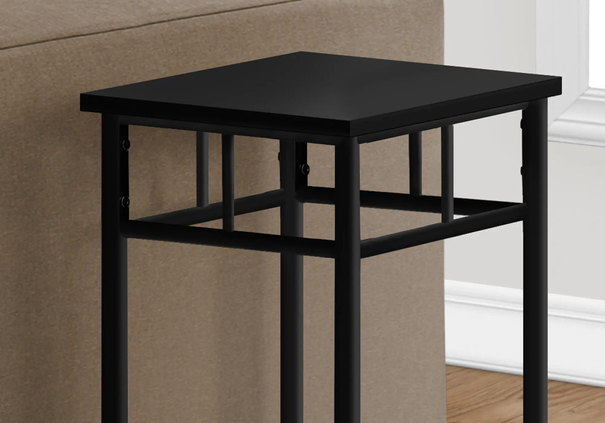 Belle Black Contemporary Accent Table-3