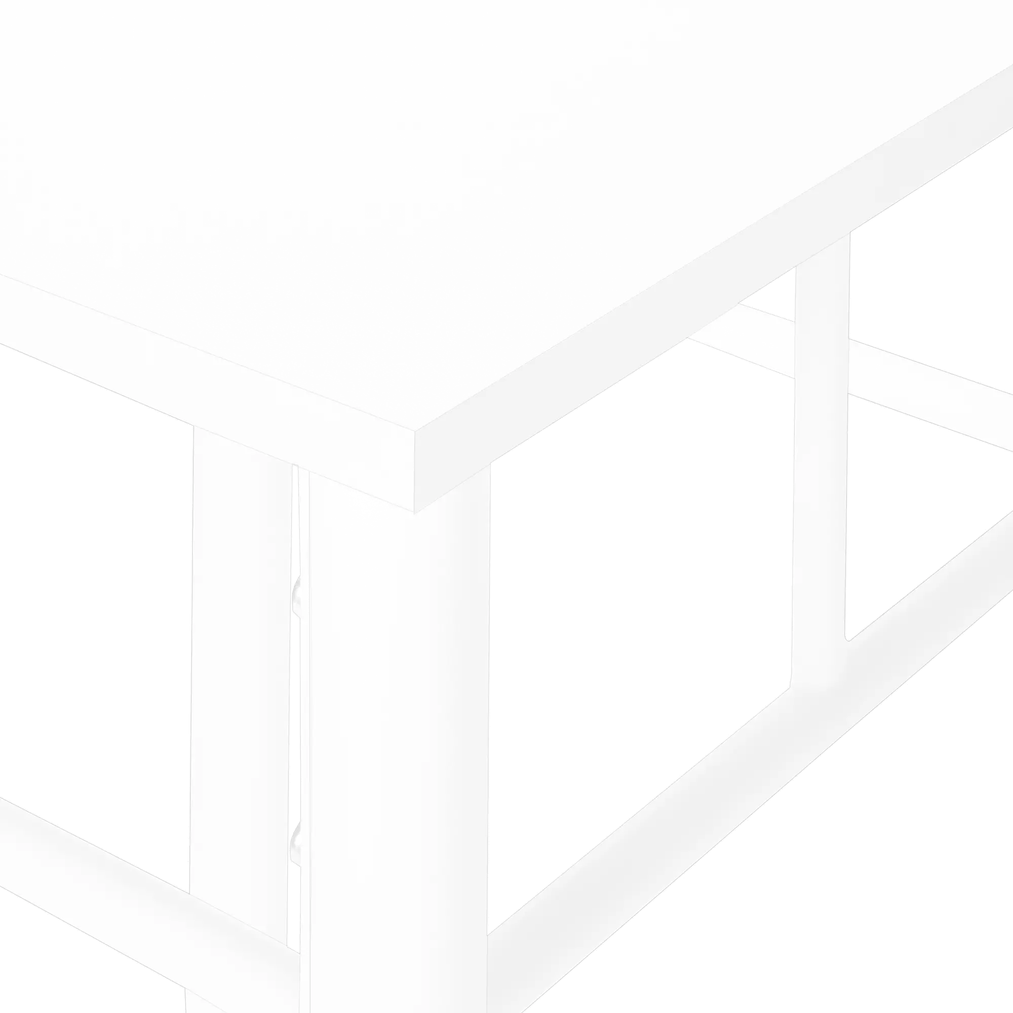 Belle White Contemporary Accent Table-4