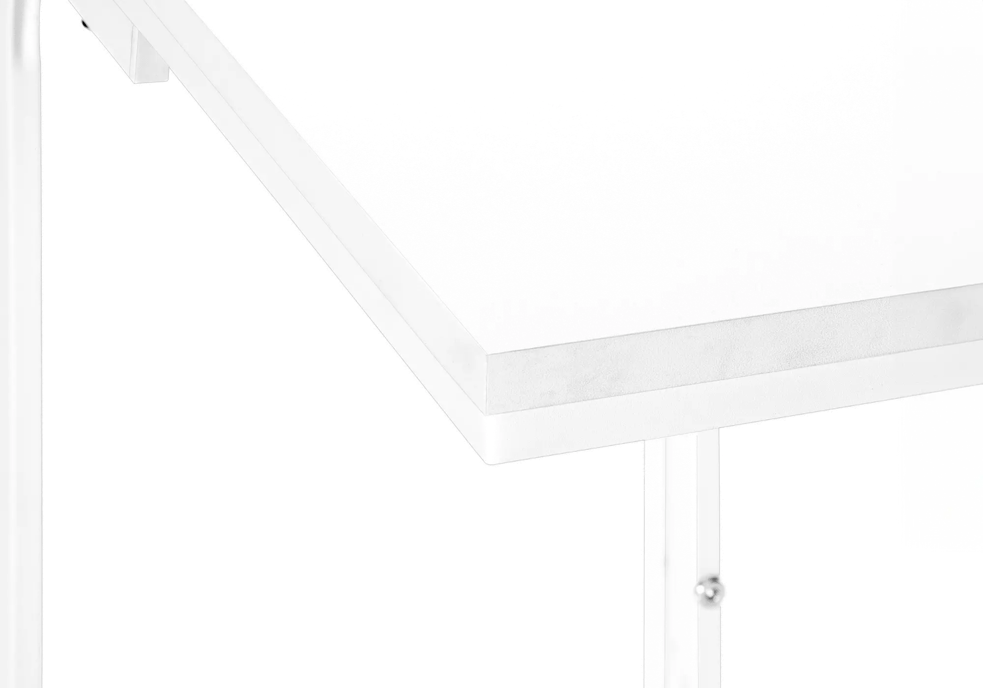 Aria White Contemporary Accent Table-4