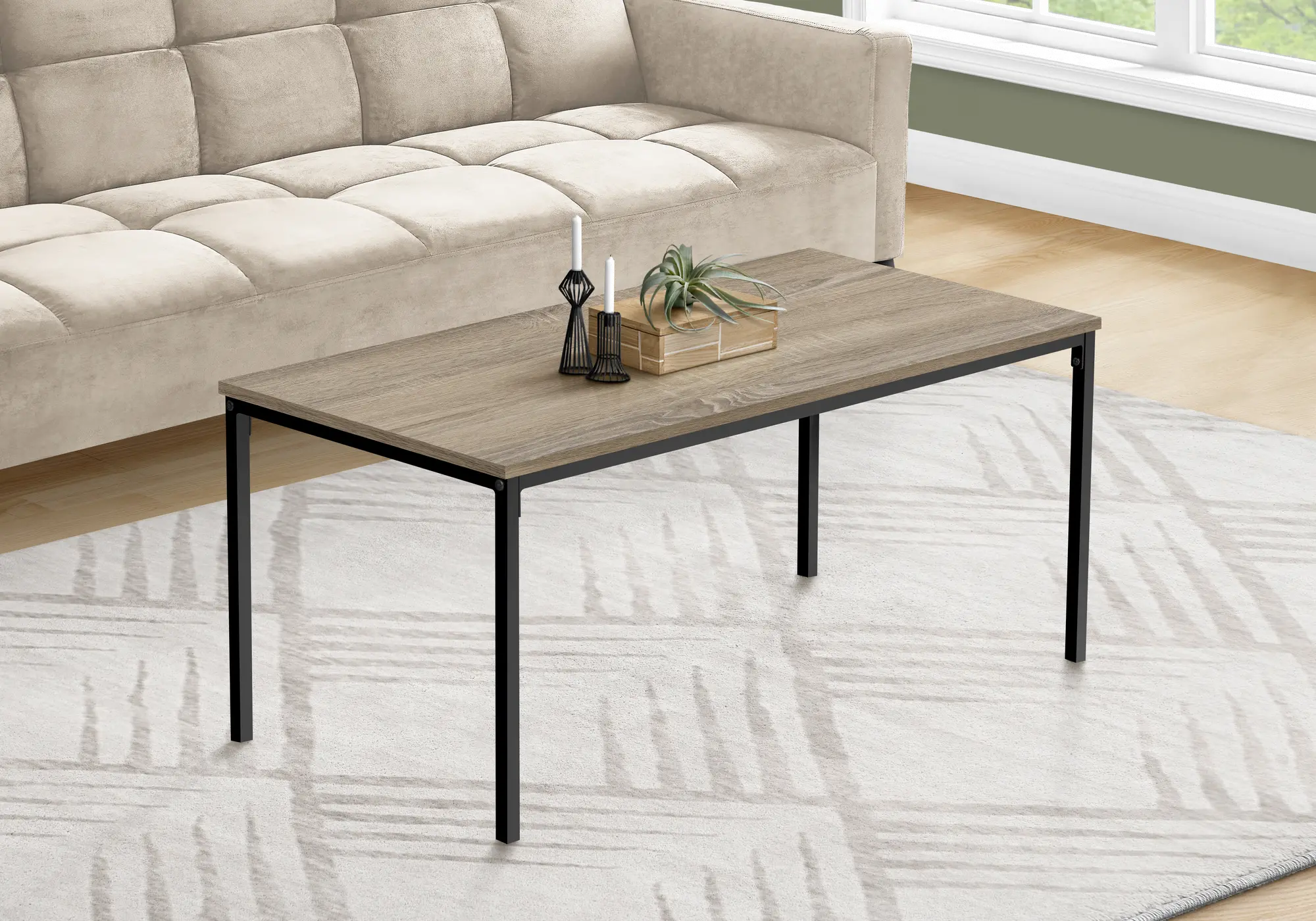Carly Taupe Coffee Table-2