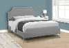 Liza Gray Queen Upholstered Bed