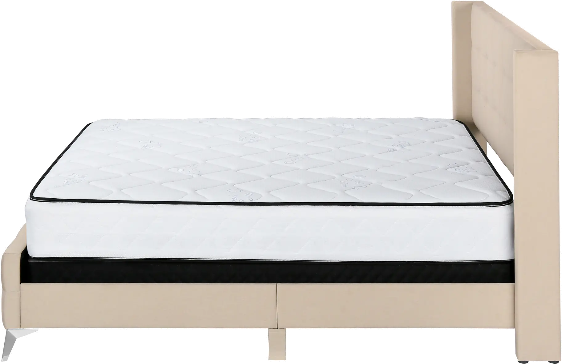 Chadley Beige Linen Upholstered Queen Bed-4