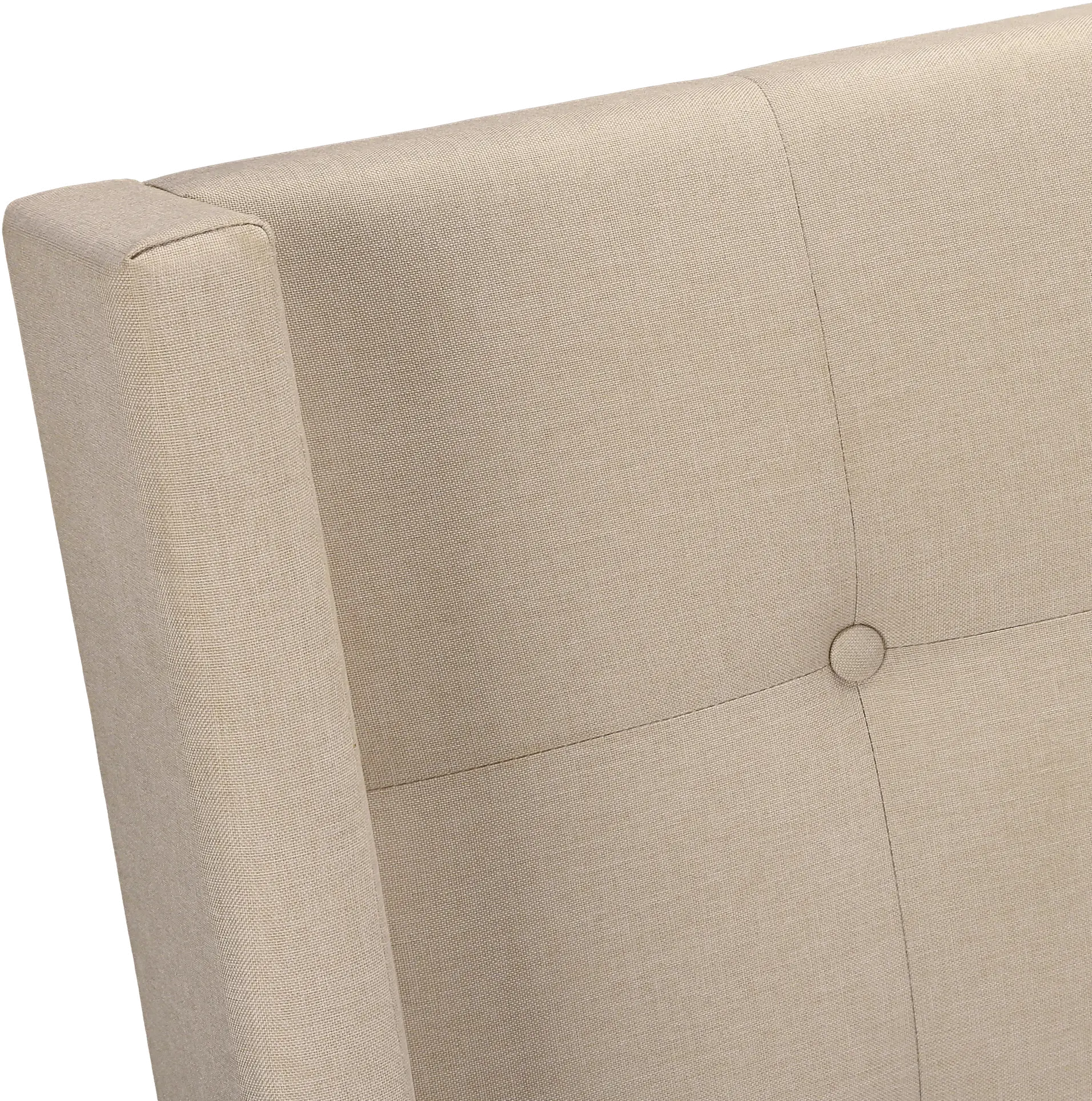 Chadley Beige Linen Upholstered Queen Bed-7