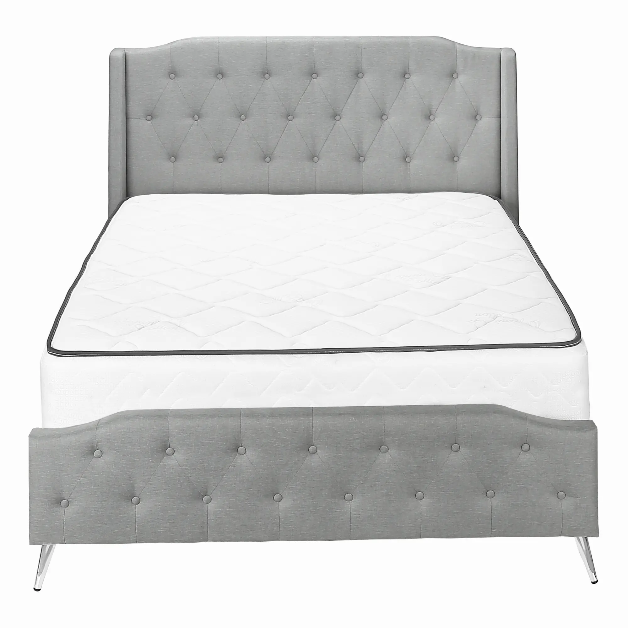 Grace Gray Queen Upholstered Bed-3